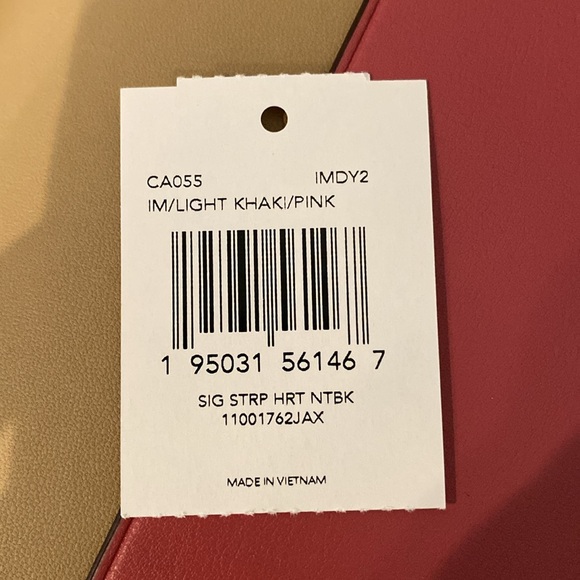 NWT COACH Signature Canvas Notebook & Pencil Case with Stripe Heart Print BUNDLE - Picture 6 of 8